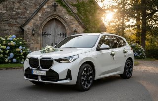 Nowe auto BMW X3 z kierowcą do ślubu Kraków