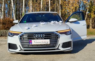 Białe Audi A6 Auto do ślubu Samochód na ślub wesele  Zielona Góra