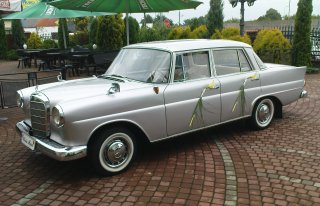 STYLOWY ZABYTKOWY MERCEDES NA ŚLUB, DO ŚLUBU, NA WESELE Radomsko