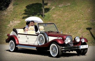 Najładniejsze zabytkowe samochody do ślubu auta RETRO Excalibur Nestor Siedlce