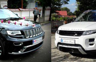 Auto do ślubu Range Rover Evoque & Jeep Grand Cherokee Rypin