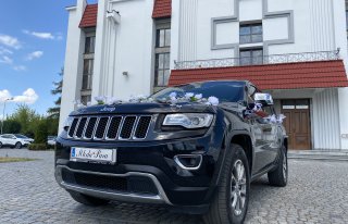 JEEP GRAND CHEROKEE duże i luksusowe auto do ślubu , białe skóry Poznań