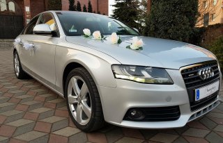 Samochód do ślubu piękne srebrne Audi limuzyna  Tarnowskie Góry