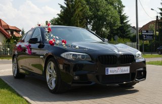 Limuzyna Auto do ślubu BMW 5 F10 - Wesela Mazowieckie Warszawa Warszawa