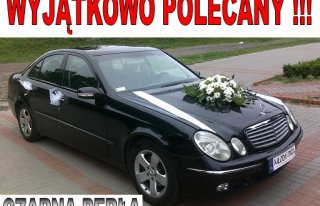 Mercedes E-klasa do ślubu CZARNA PERŁA! Sosnowiec