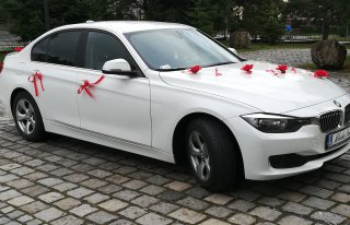 Wynajem samochodu Auto na ślub wesele BMW F30 Do ślubu ŚLĄSK  Będzin