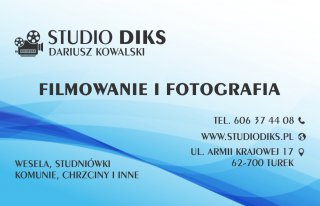 Filmowanie i fotografia Studio DIKS Turek