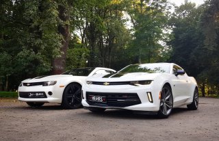 Camaro 2015 -Biała Perła! oraz Camaro 2016 white Gold-prowadź Sam Nowy Sącz