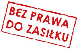 bez prawa do zasiłku Pruszcz Gdański