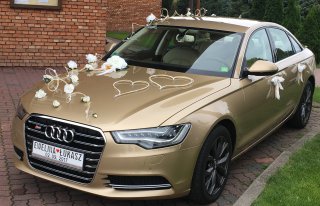 Auto do ślubu Złote Audi A6 Grójec