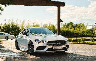 Mercedes CLA 2022 AMG z kierowcą do ślubu Łęczna