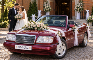 Mercedes A124 rubinowa czerwień  Gdańsk
